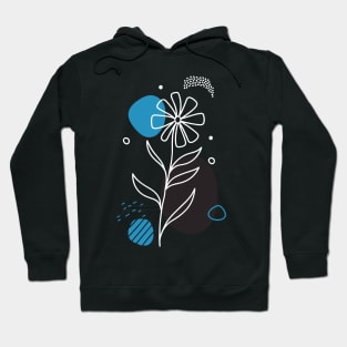 Floral Boho Style (Inverted Colors) Hoodie